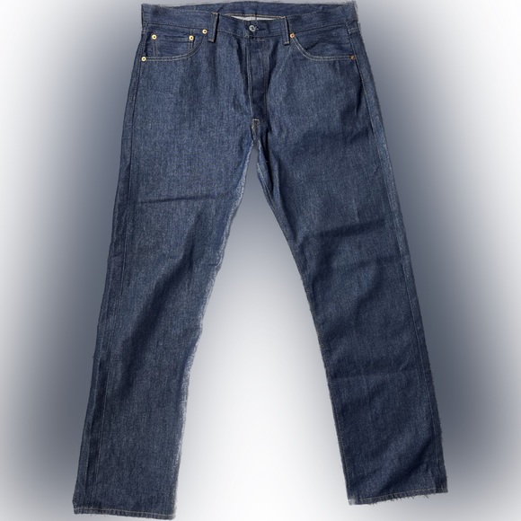 Levis 501 Jeans Mens Size 36x 32 Blue Denim New Without Tags - Picture 1 of 2